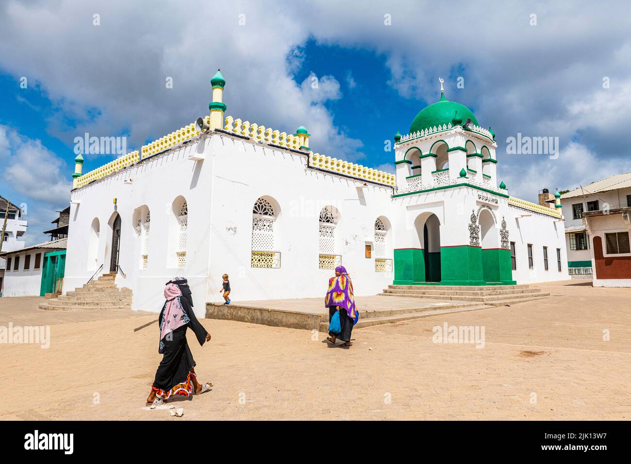 Riad-Moschee, Stadt Lamu, UNESCO-Weltkulturerbe, Insel Lamu, Kenia Stockfoto