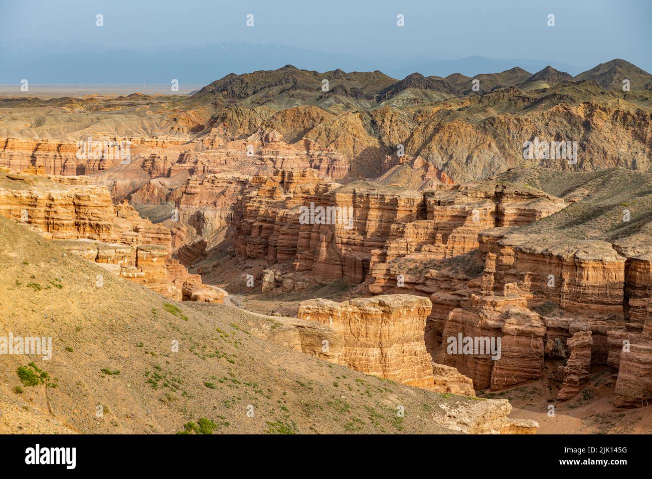 Charyn Canyon, Tian Shan Mountains, Kasachstan, Zentralasien, Asien Stockfoto