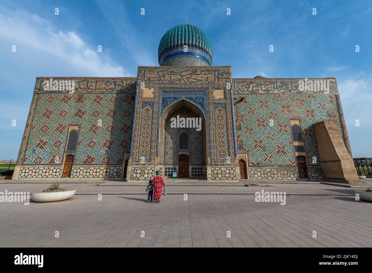 Mausoleum von Khoja Ahmed Yasawi, UNESCO-Weltkulturerbe, Turkistan, Kasachstan, Zentralasien, Asien Stockfoto
