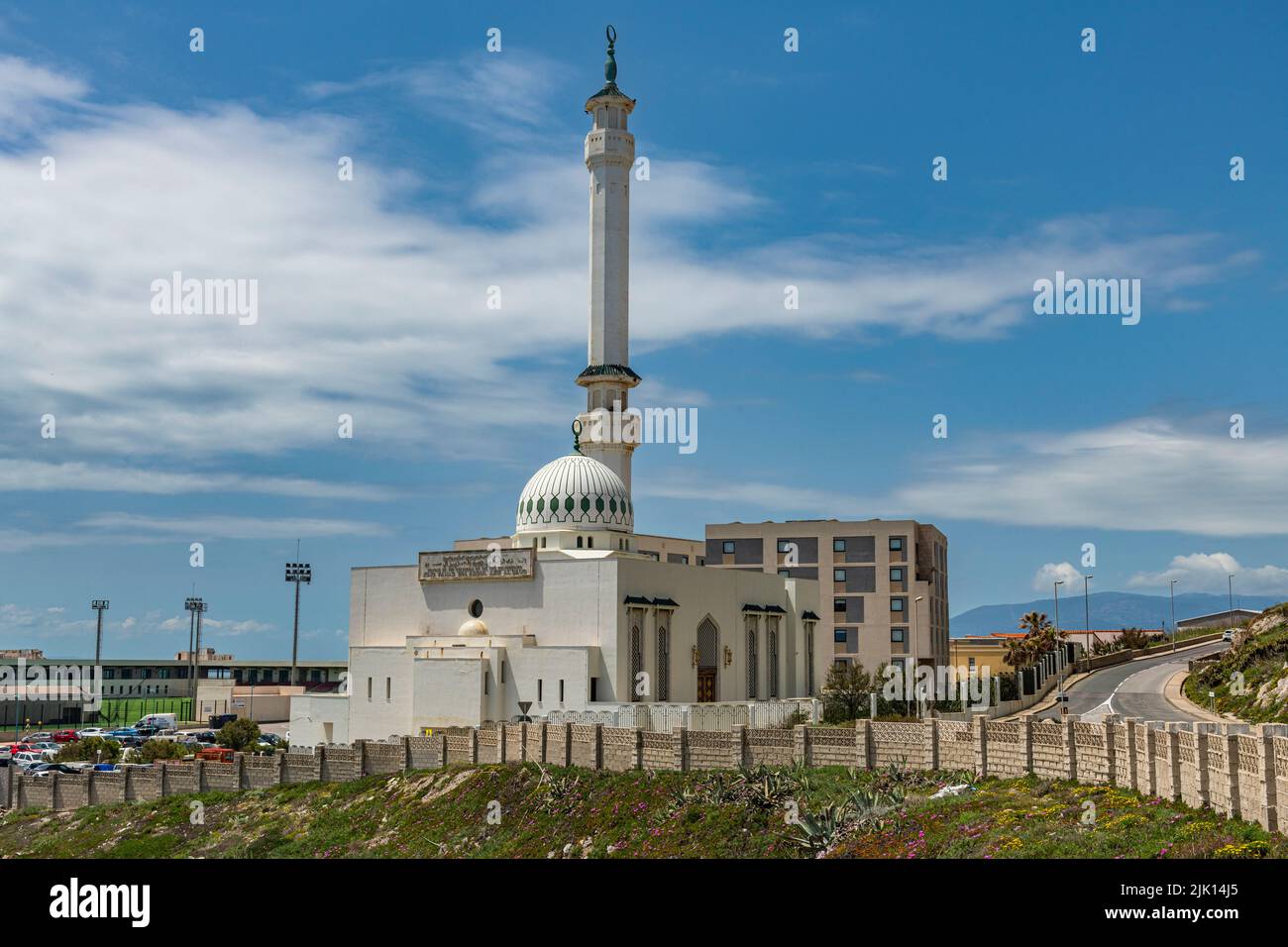 König Fahad bin Abdulaziz Al-Saud Moschee, Gibraltar, Britisches Überseegebiet, Europa Stockfoto