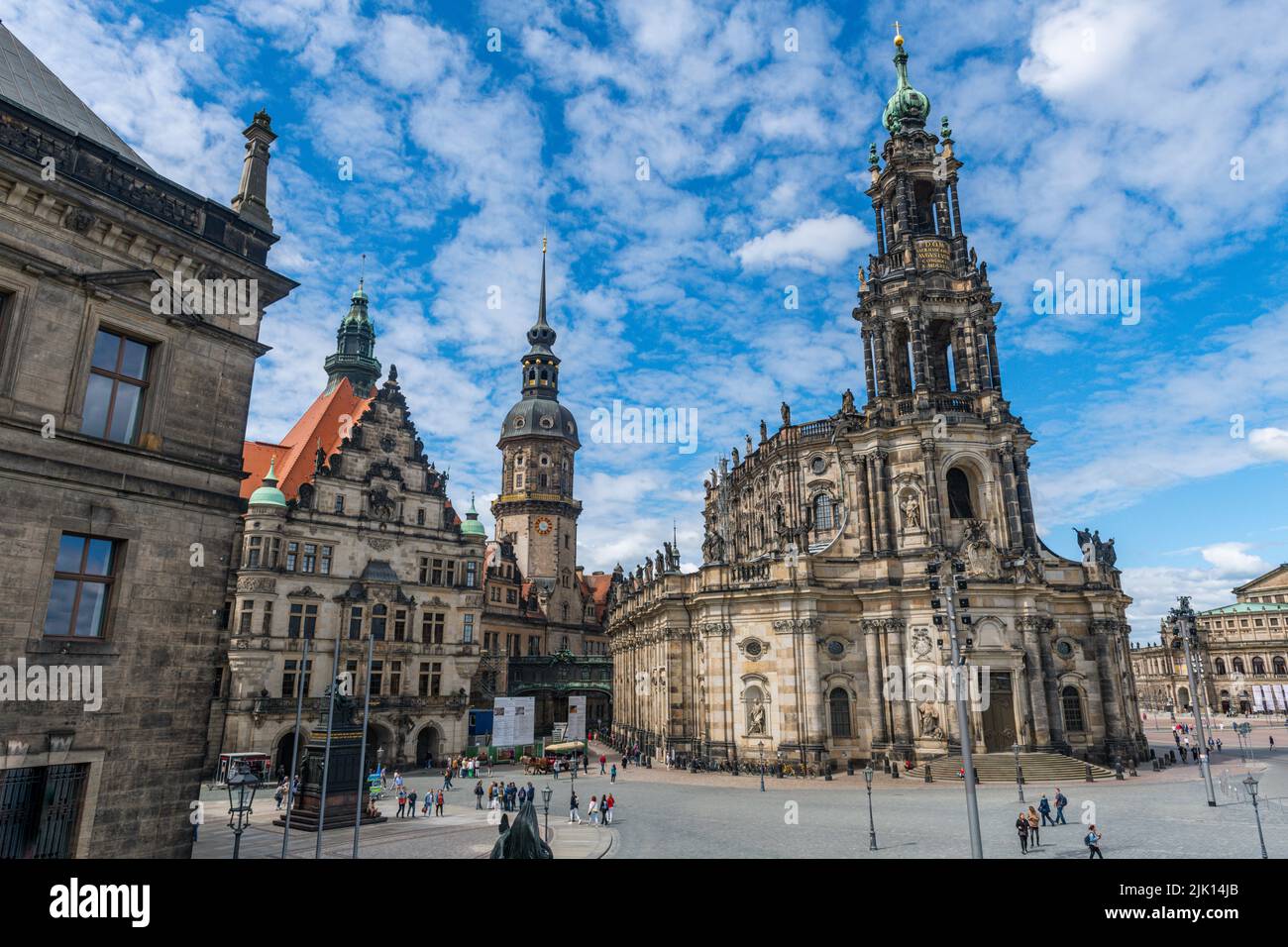 Römisch-Katholischer Dom, Dresden, Sachsen, Deutschland, Europa Stockfoto