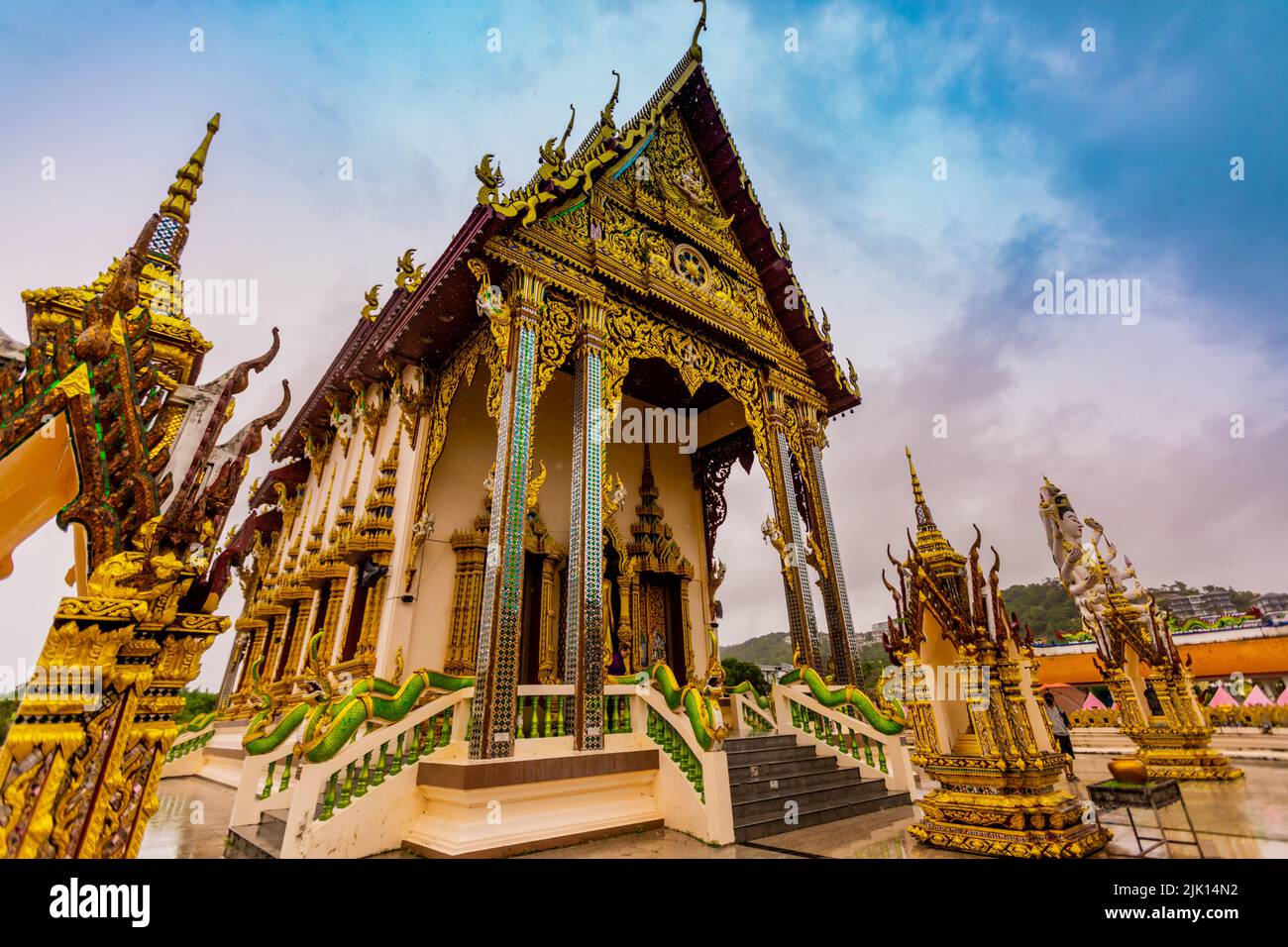 Wat Plai Laem Tempel, Koh Samui, Thailand, Südostasien, Asien Stockfoto