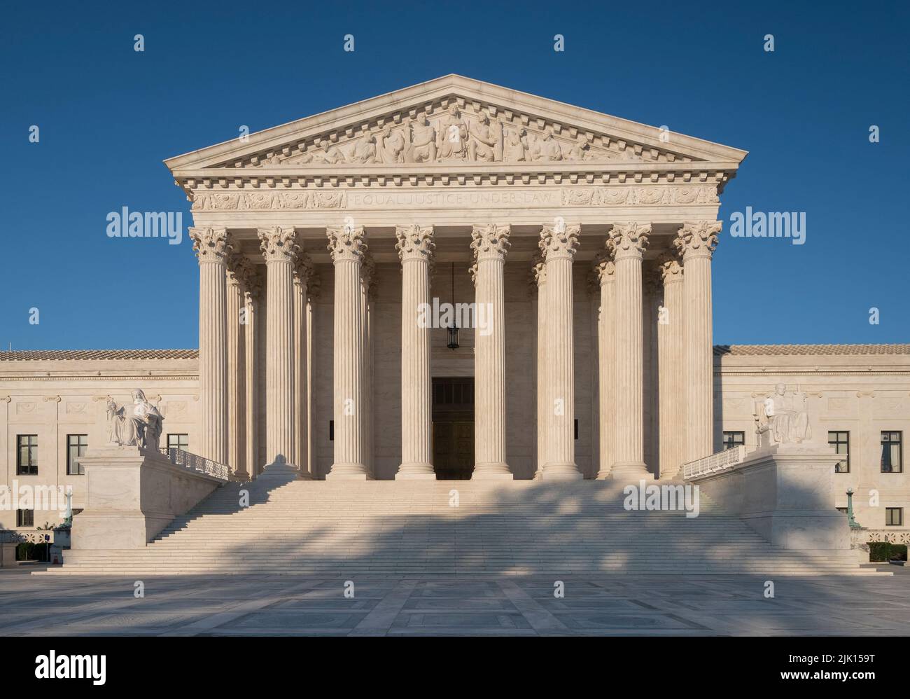 US Supreme Court Building, Capitol Hill, Washington DC, Vereinigte Staaten von Amerika, Nordamerika Stockfoto