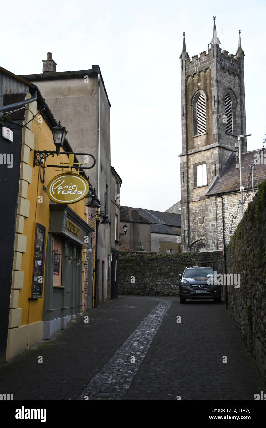 Paris Texas Bar und Restaurant Hinterhof, St. Mary's Lane, Kilkenny, Irland Stockfoto