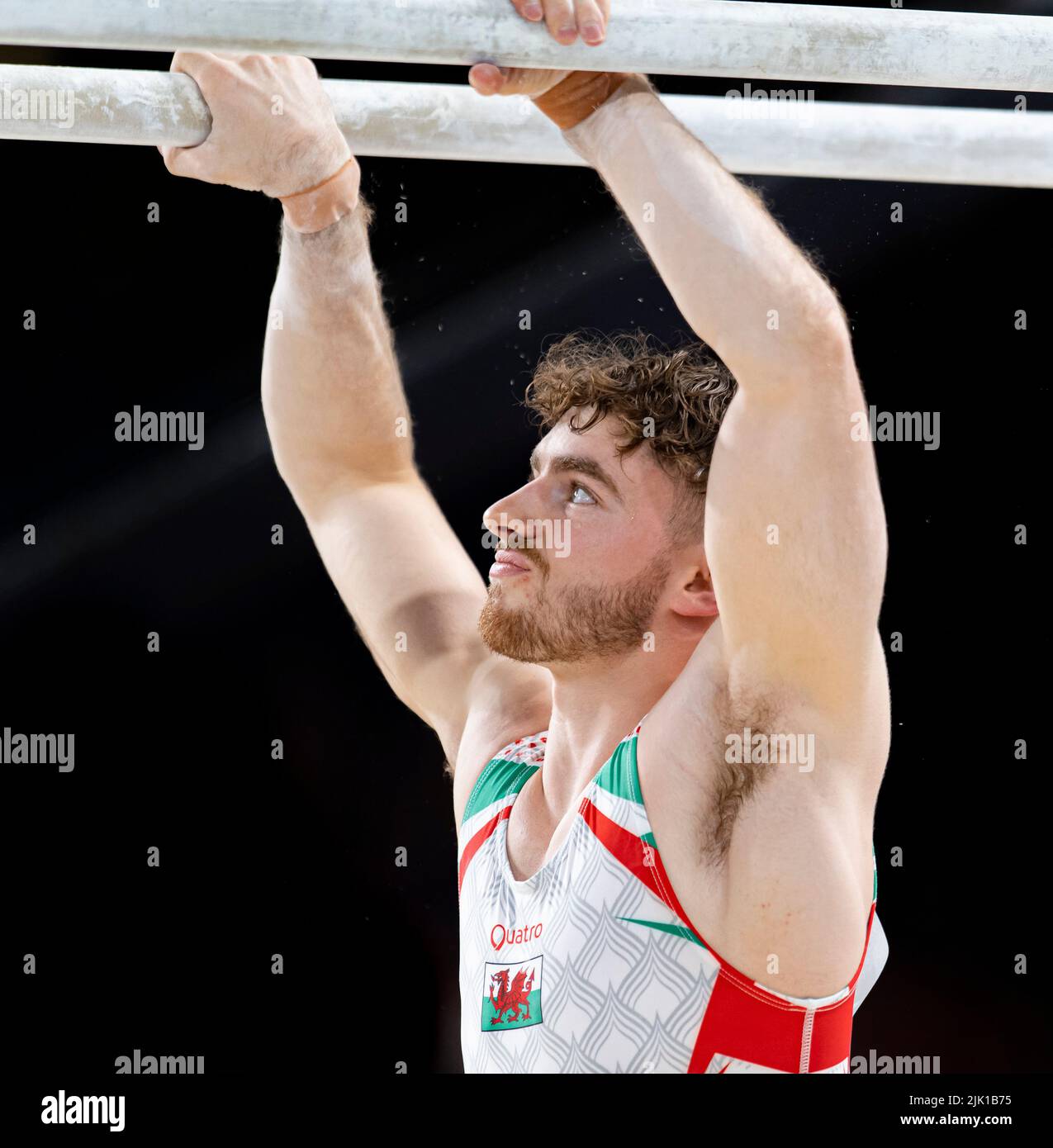 BIRMINGHAM, Großbritannien. 29.. Juli 2022. Team Wales Joe Cemlyn-Jones beim Mannschaftsfinale der Männer und der Einzelqulifzierung von Birmingham 2022 - Commonwealth Games in der Birmingham Arena am Freitag, 29. Juli 2022 in BIRMINGHAM, GROSSBRITANNIEN. Kredit: Taka Wu/Alamy Live Nachrichten Stockfoto