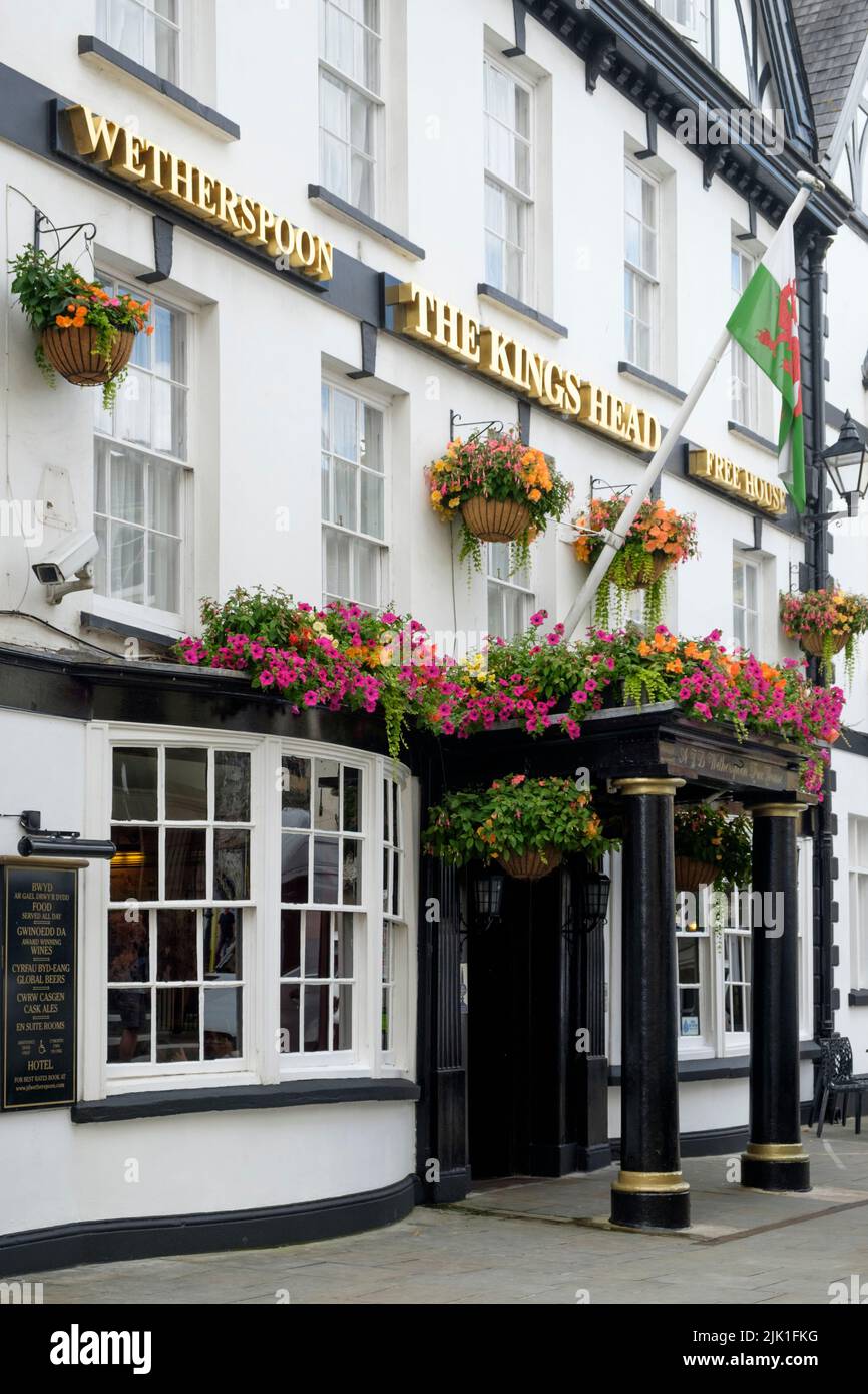 Rund um Monmouth eine kleine Stadt im Wye Valley Monmouthshire Wales. Stockfoto
