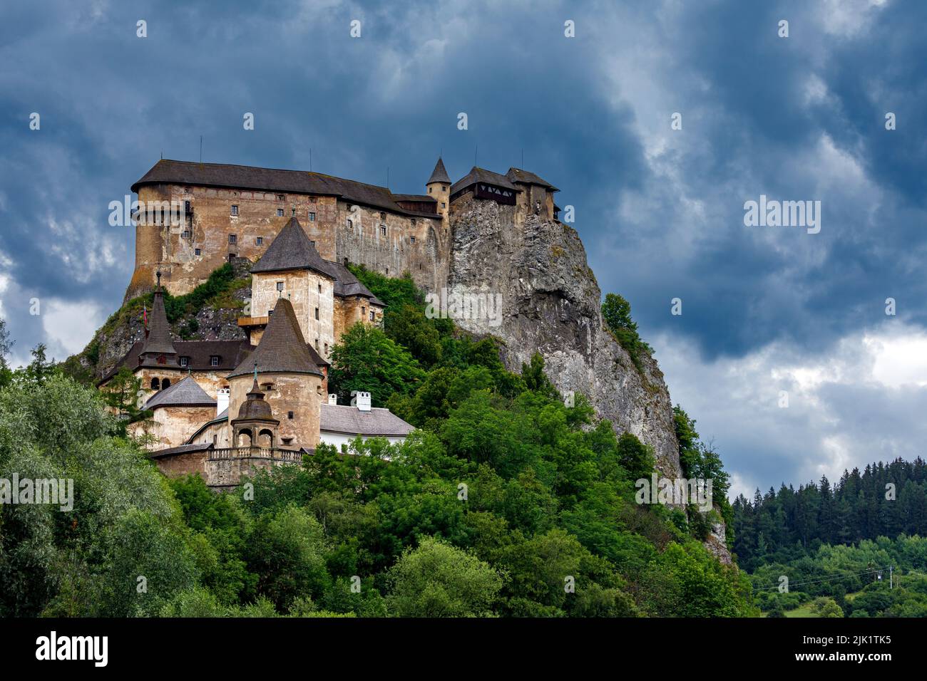 Die ORAVA BURG in der Slowakei Stockfoto