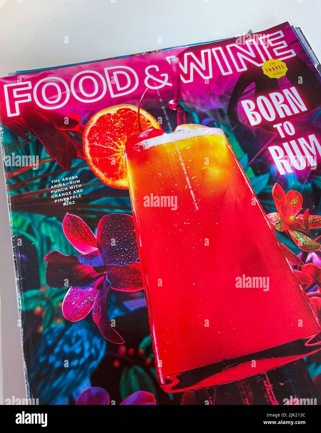 Mai 2022 Reiseausgabe von „Food & Wine“, USA Stockfoto
