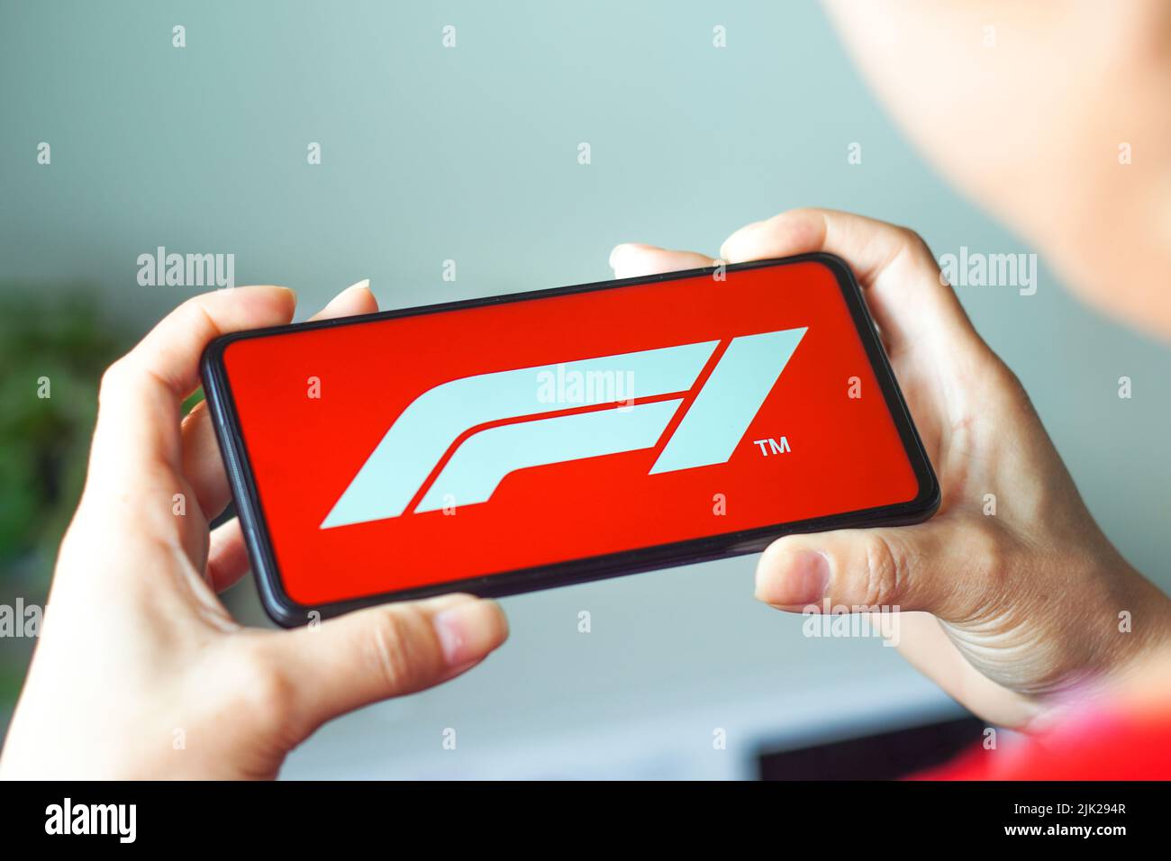 Brasilien. 29.. Juli 2022. In dieser Abbildung wird das Formel-1-Logo auf einem Smartphone-Bildschirm angezeigt. (Foto von Rafael Henrique/SOPA Images/Sipa USA) Quelle: SIPA USA/Alamy Live News Stockfoto