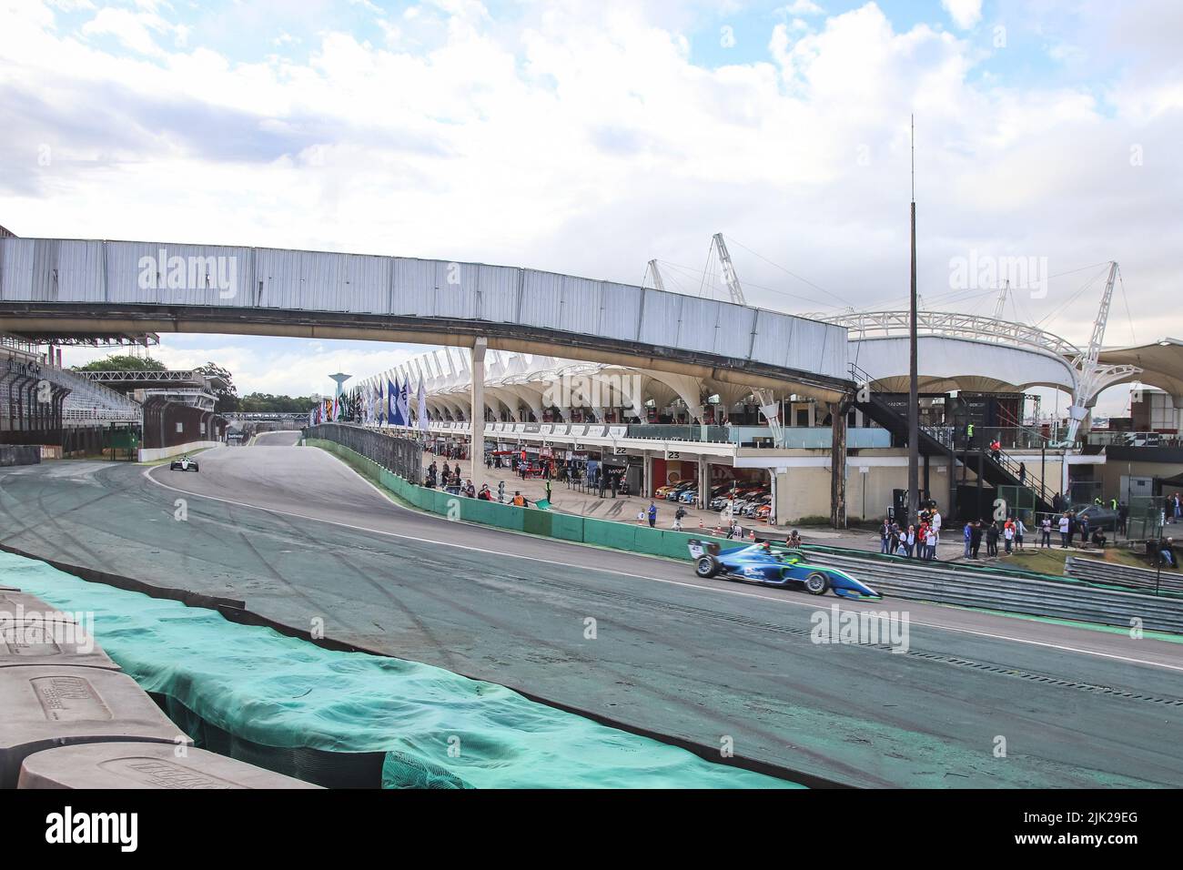 Sao Paulo, Brasilien. 29.. Juli 2022. São PAULO, SP - 29.07.2022: F'RMULA 4 BRASIL EM INTERLAGOS - Qualifying Training for Formula 4 Brazil in Interlagos, São Paulo, heute Freitagnachmittag (29). (Foto: Yuri Murakami/Fotoarena) Quelle: Foto Arena LTDA/Alamy Live News Stockfoto