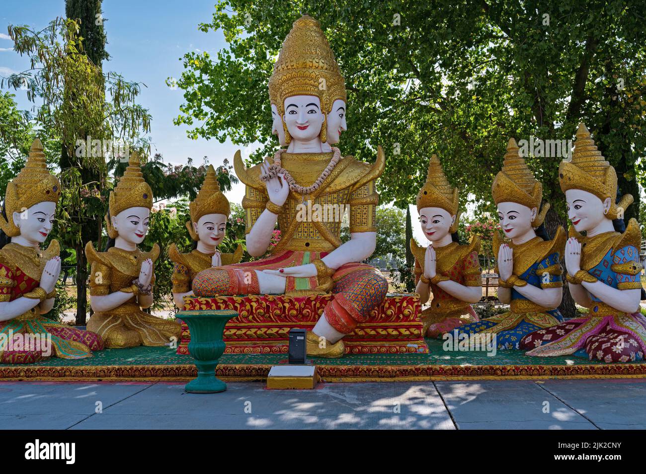 Stockton, Kambodschanischer Buddhistischer Tempel, Kalifornien Stockfoto