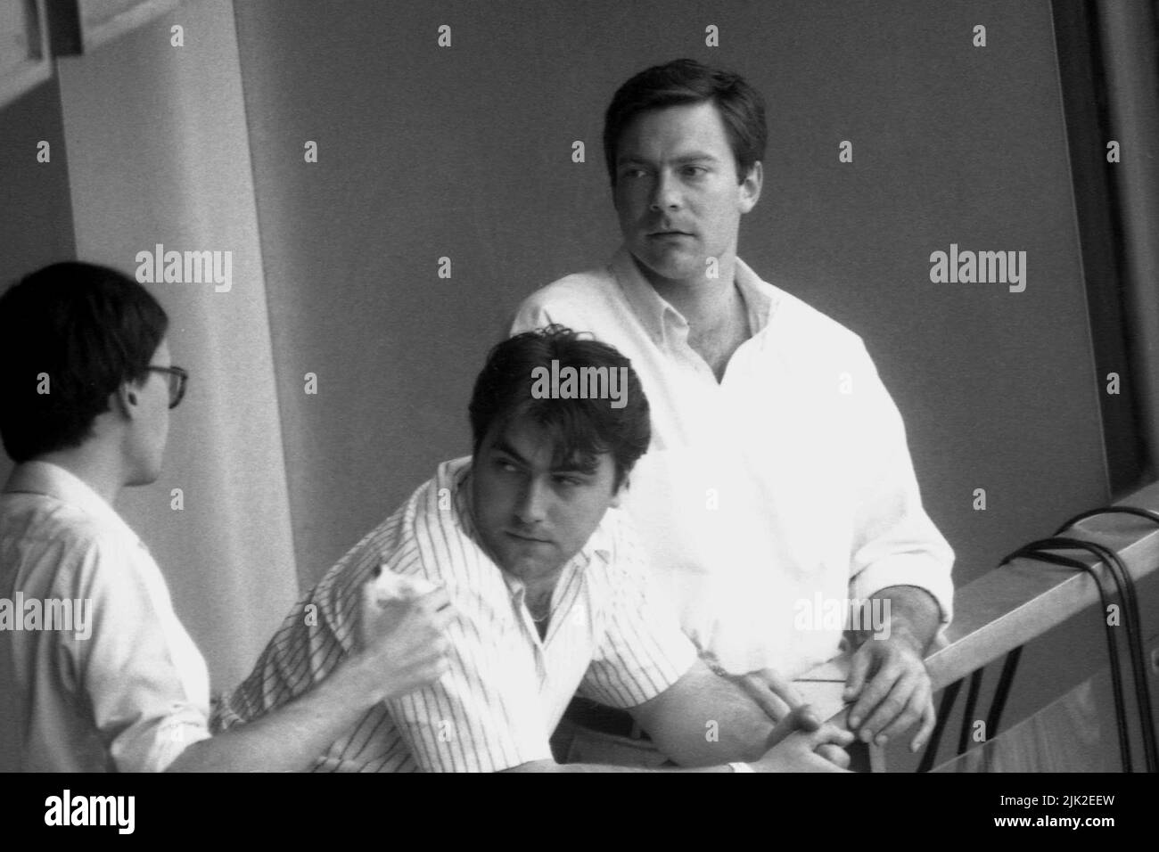 Der kanadische Journalist Jonathan Mann in Bukarest, Rumänien, 1990 Stockfoto