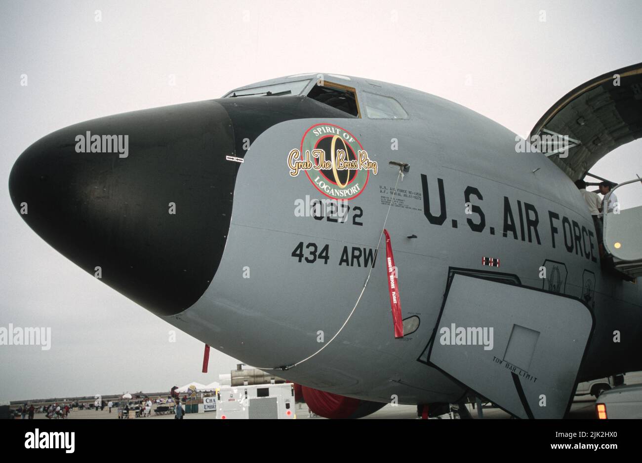 Nase eines United States Air Force KC-135 Stratotankers Stockfoto