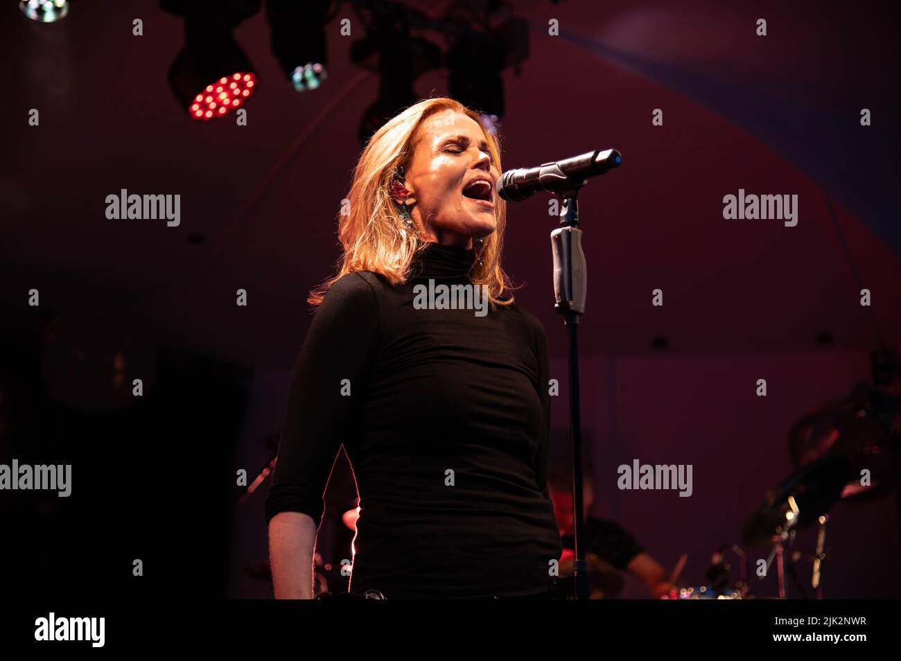 Glasgow, Großbritannien. 29.. Juli 2022. Belinda Carlisle - Sommernächte im Bandstand Kelvingrove Park Glasgow Scotland 29. July 2022 Credit: Glasgow Green at Winter Time/Alamy Live News Stockfoto