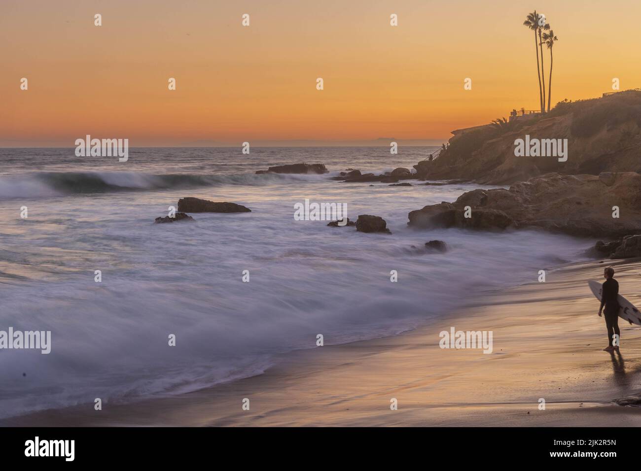 Letzte Welle des Tages Stockfoto