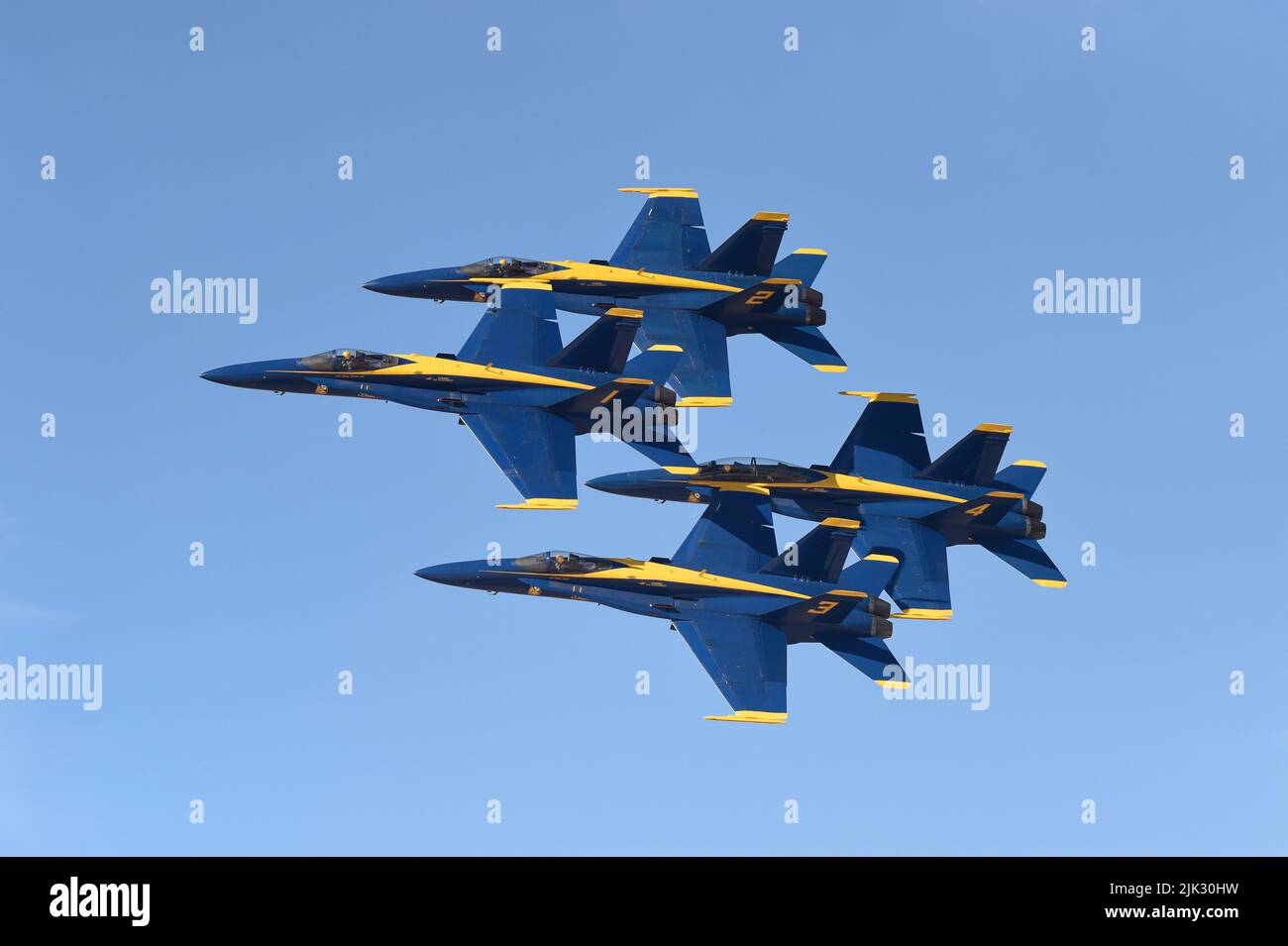 Blue Angel Diamant während des Wintertrainings im NAF El Centro im Imperial Valley von Kalifornien Stockfoto