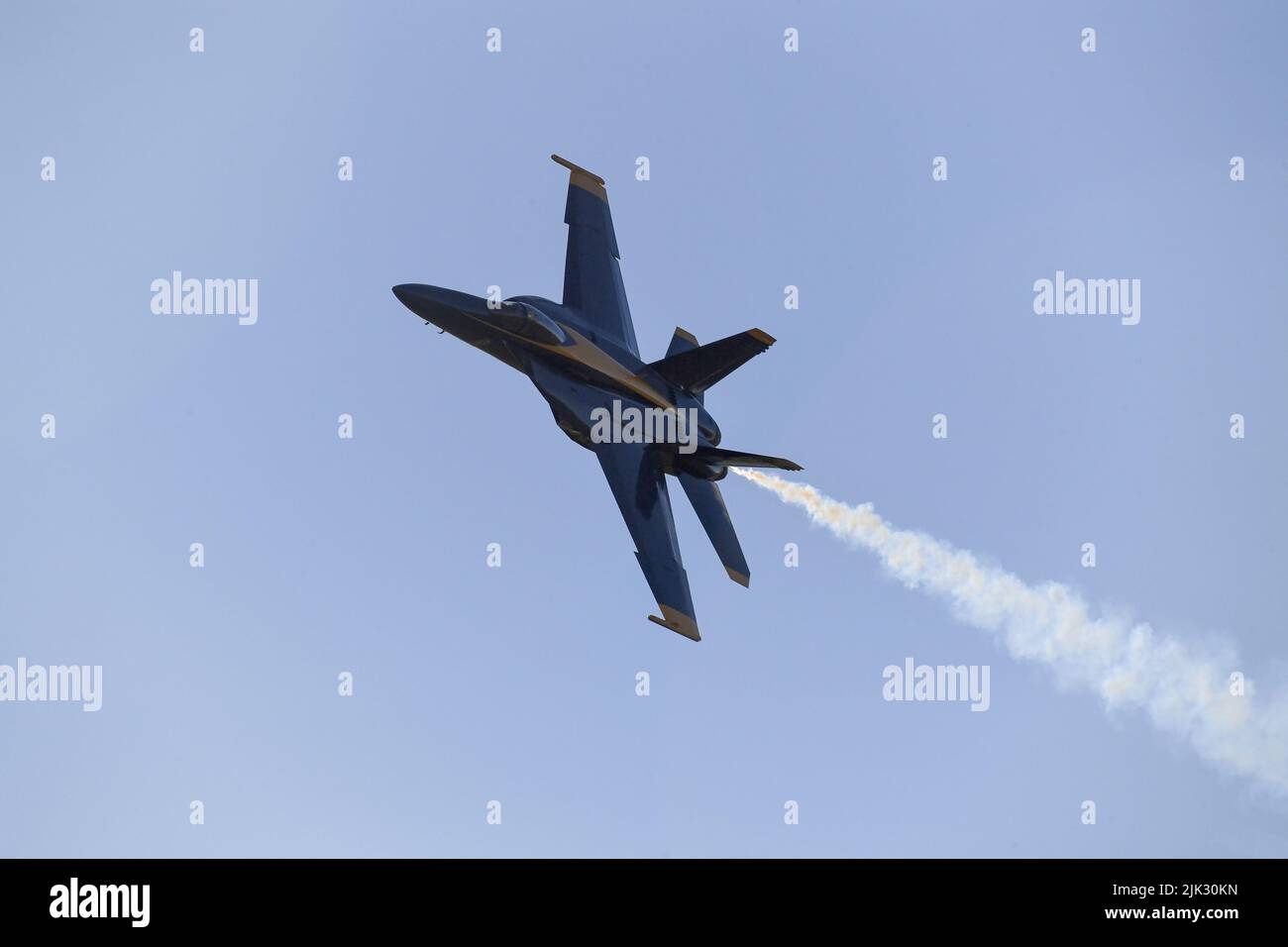 United States Navy Blue Angels üben während des Wintertrainings im NAF El Centro im Imperial Valley von Kalifornien Stockfoto