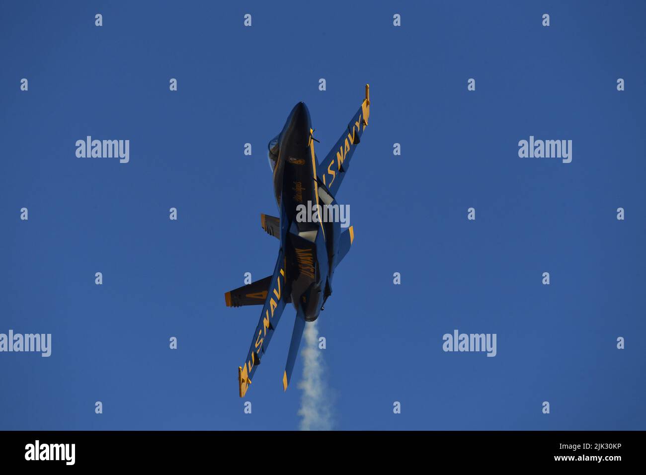Blauer Engel 4 während des Wintertrainings im NAF El Centro im Imperial Valley von Kalifornien Stockfoto