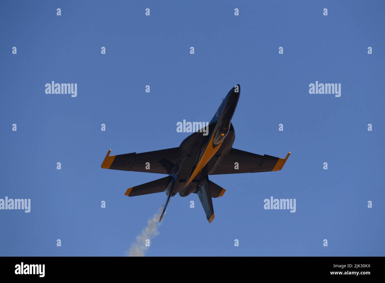 United States Navy Blue Angels üben während des Wintertrainings im NAF El Centro im Imperial Valley von Kalifornien Stockfoto