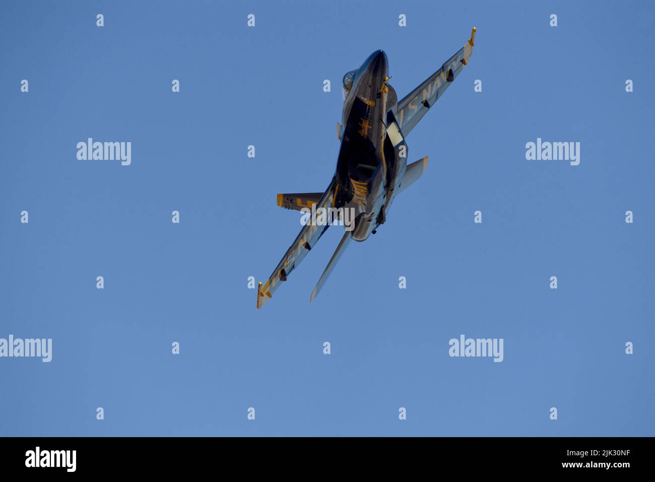 Blauer Engel 5 während des Wintertrainings im NAF El Centro im Imperial Valley von Kalifornien Stockfoto