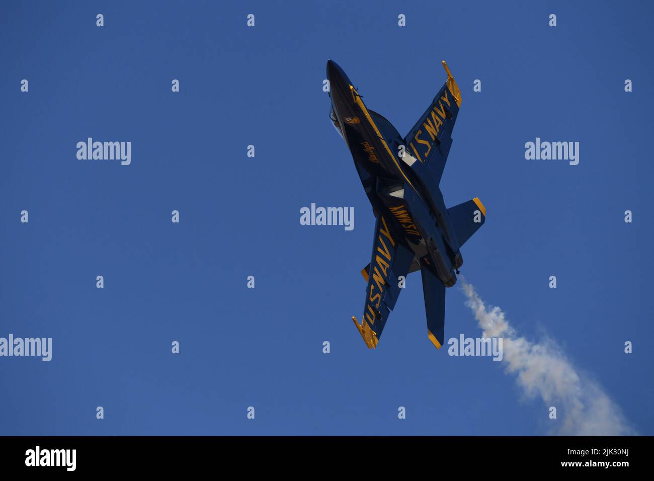 United States Navy Blue Angels üben während des Wintertrainings im NAF El Centro im Imperial Valley von Kalifornien Stockfoto