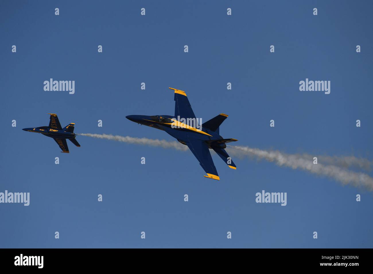 United States Navy Blue Angels üben während des Wintertrainings im NAF El Centro im Imperial Valley von Kalifornien Stockfoto