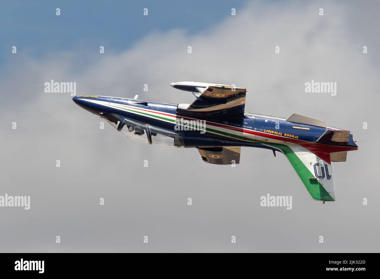 Invertierte Frecce Tricolori Stockfoto