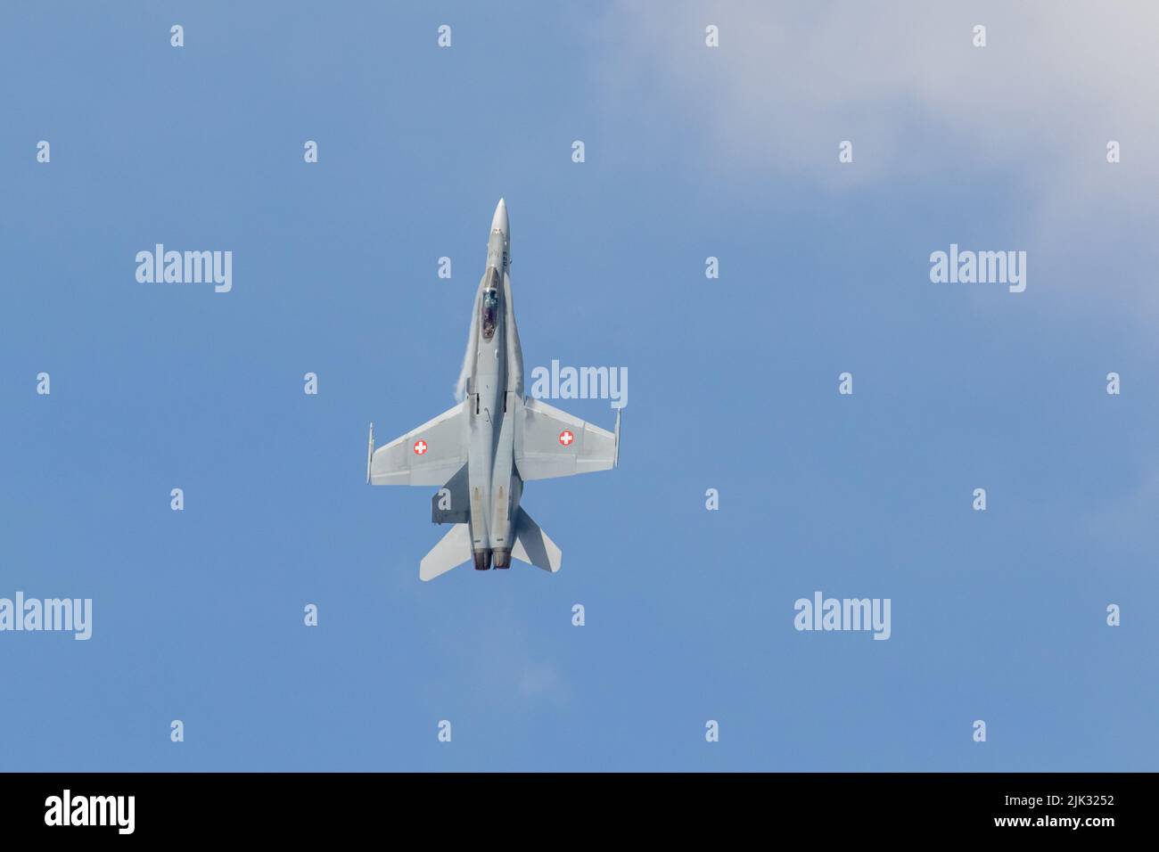 Schweizer Luftwaffe F-18 Stockfoto