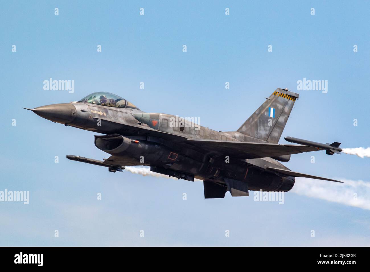 Zeus F-16C Fighting Falcon auf der RIAT 2022. Stockfoto