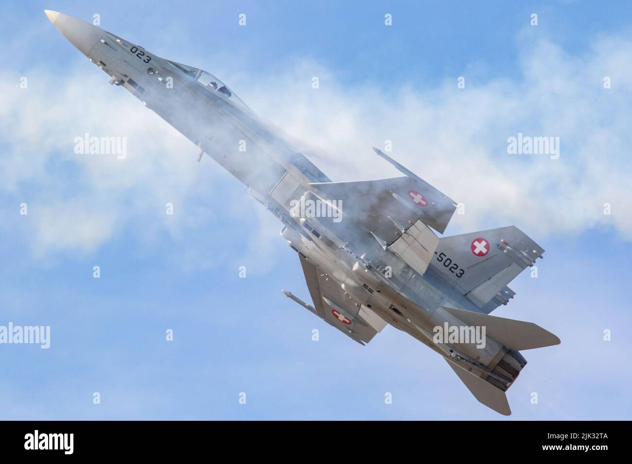 Schweizer Luftwaffe F-18 Stockfoto