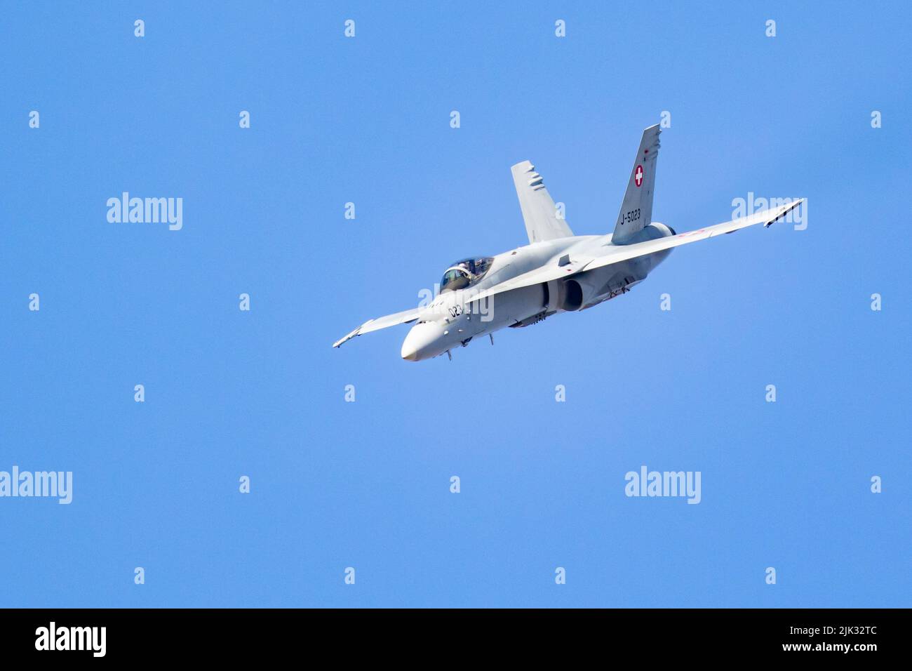 Schweizer Luftwaffe F-18 Stockfoto