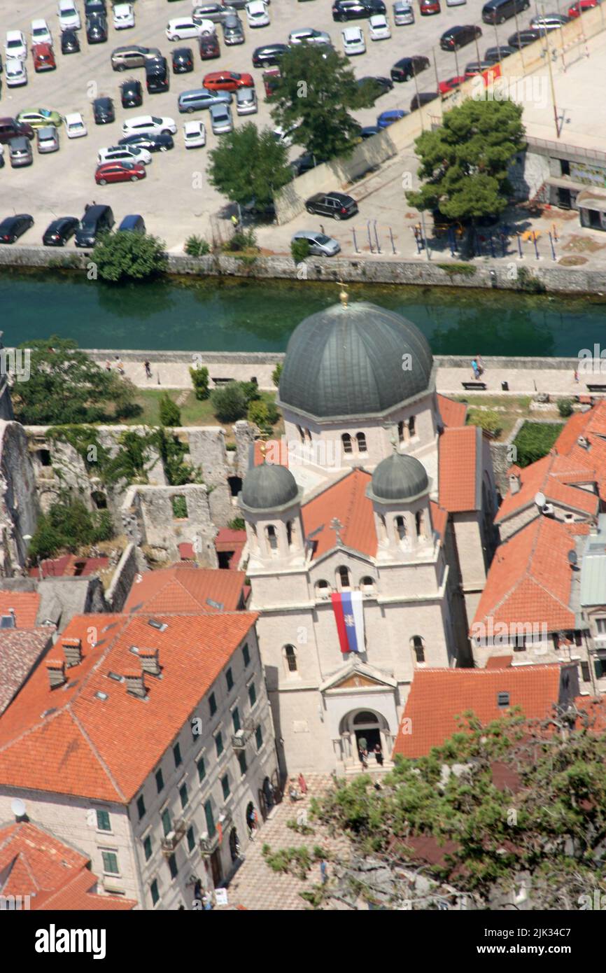 Montenegro, Crna Gora, Kotor, Sveti Nikola Serbisch-orthodoxe Kirche Stockfoto