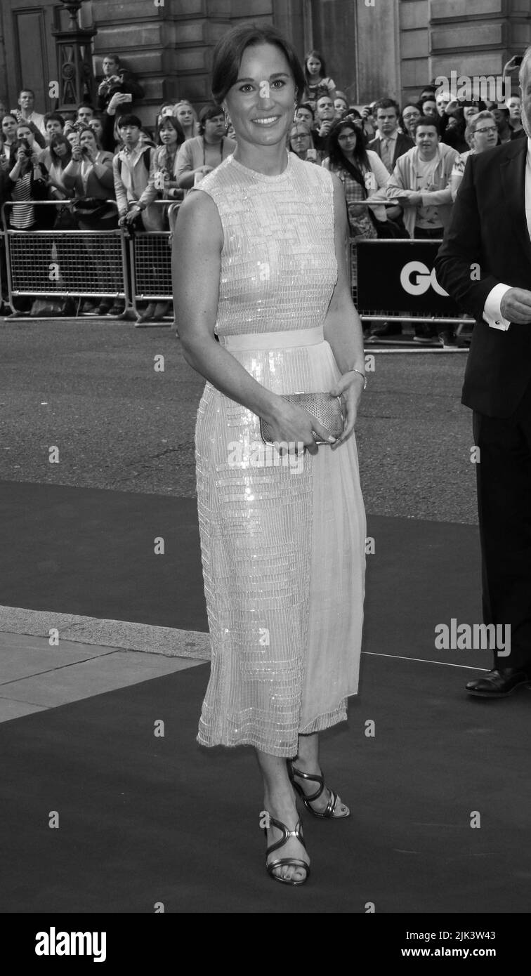 London, UK, 2. September 2014: Pippa Middleton besucht die GQ Men of the Year Award am Royal Opera House in London, Vereinigtes Königreich. Stockfoto