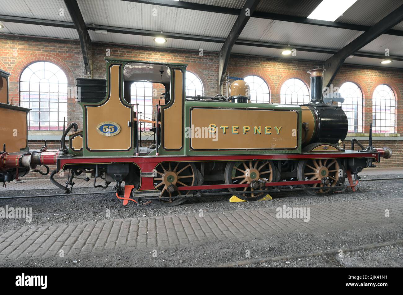 Stepney eine Dampflokomotive der Baureihe A1X LB SCR 55. Stockfoto