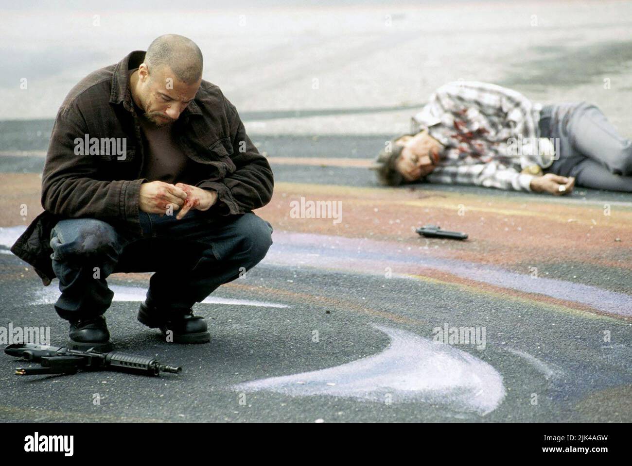 VIN DIESEL, EIN MANN ABGESEHEN, 2003 Stockfoto