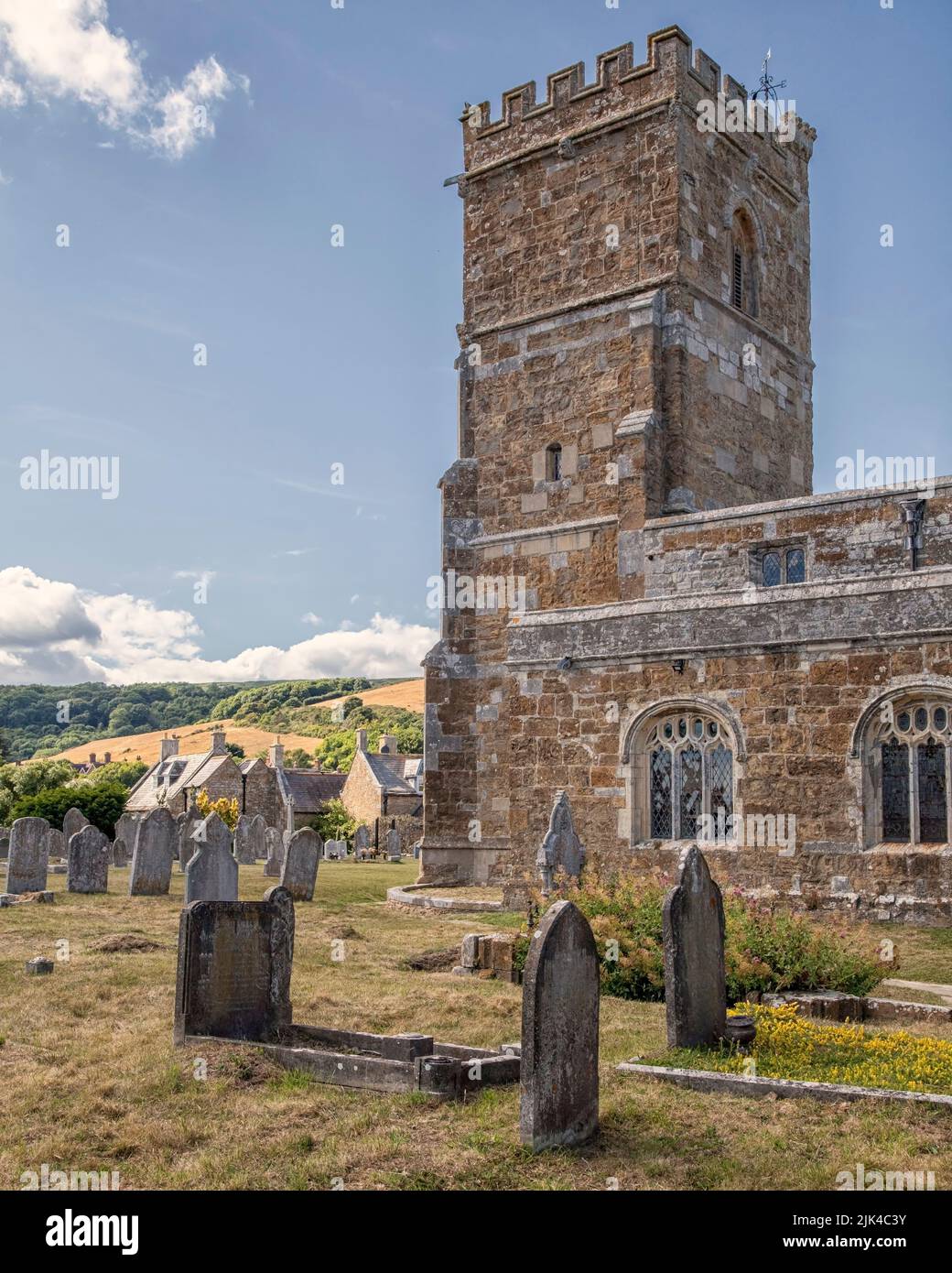 Kirche des heiligen Nikolaus in Abbotsbury Stockfoto