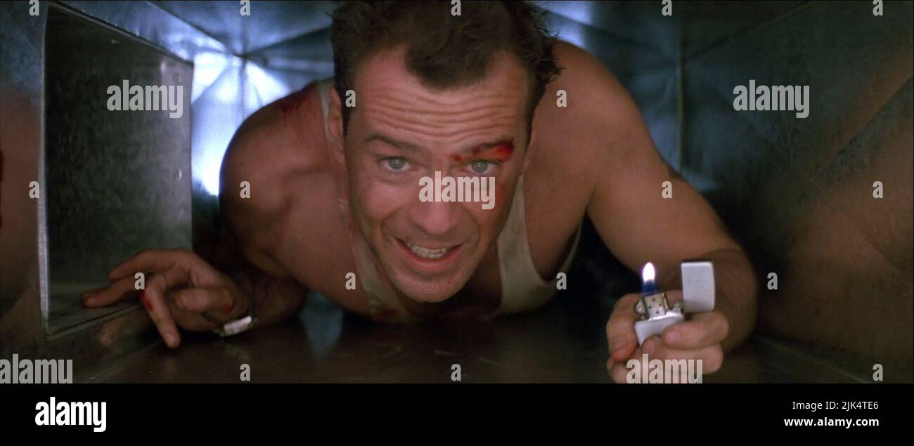 BRUCE WILLIS, DIE HARD, 1988 Stockfoto