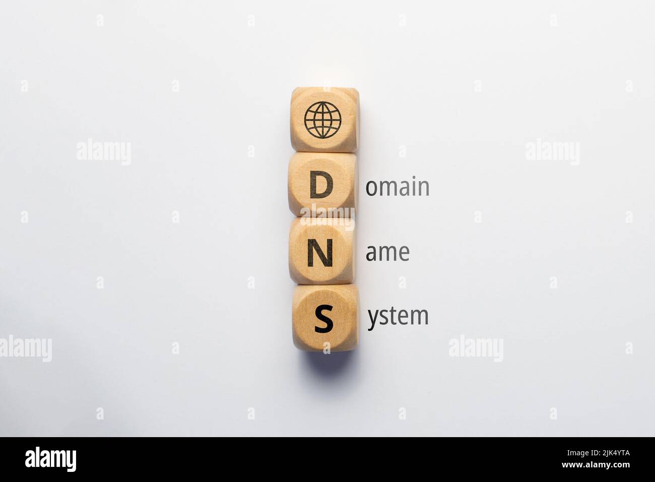 Konzept Business Marketing Akronym DNS oder Domain Name System. Stockfoto