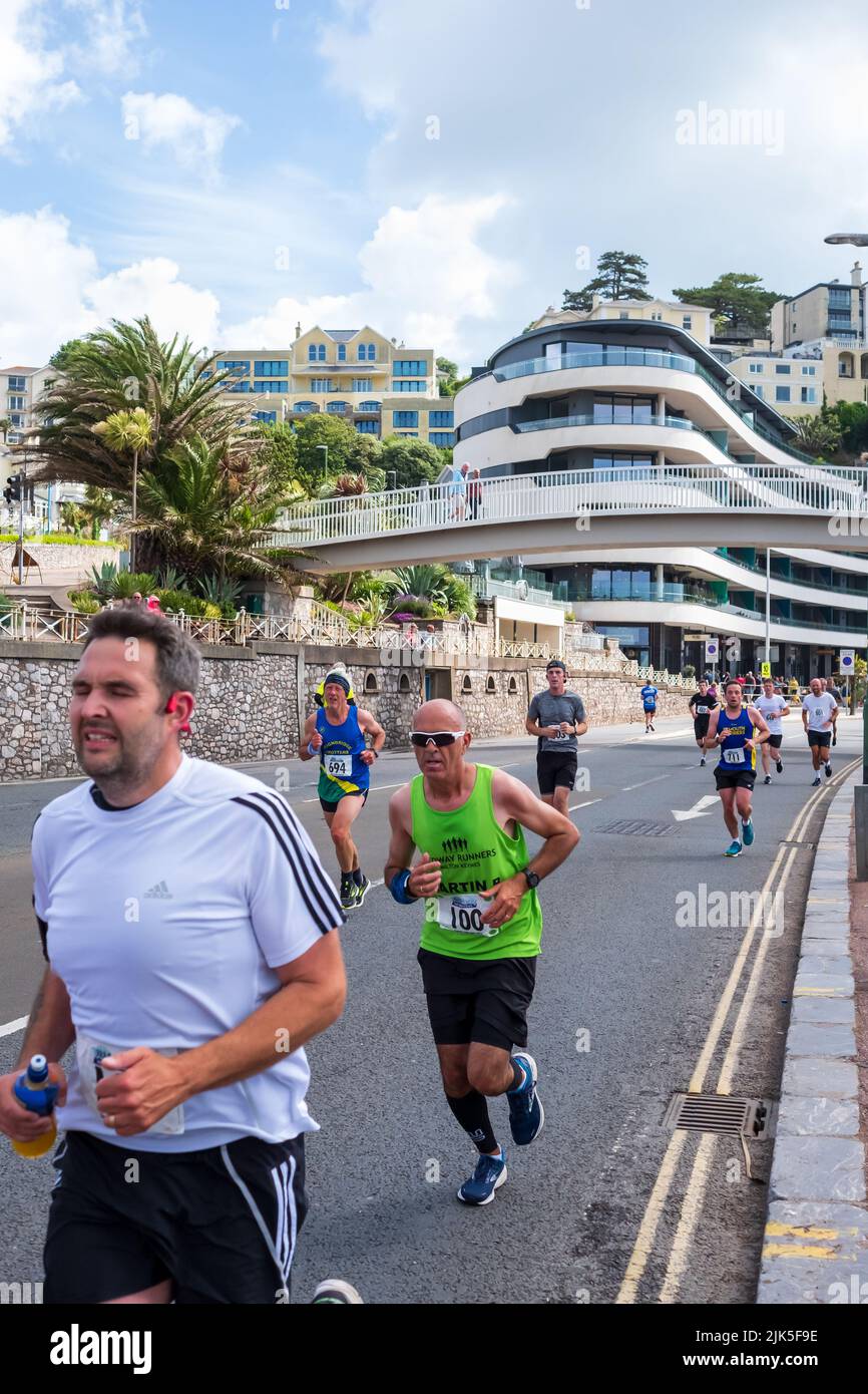 Torbay Halbmarathon für wohltätige Zwecke Stockfoto