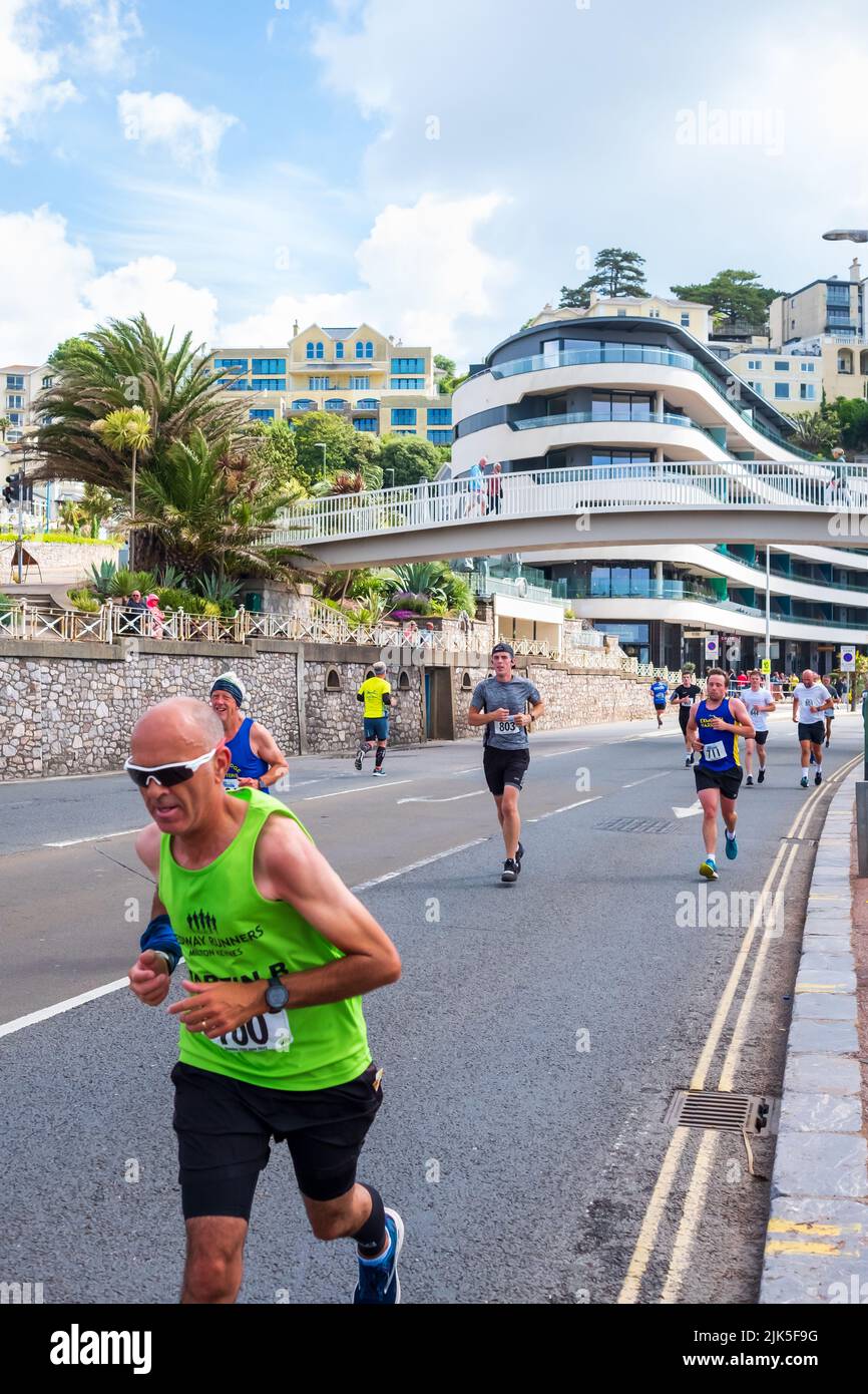 Torbay Halbmarathon für wohltätige Zwecke Stockfoto