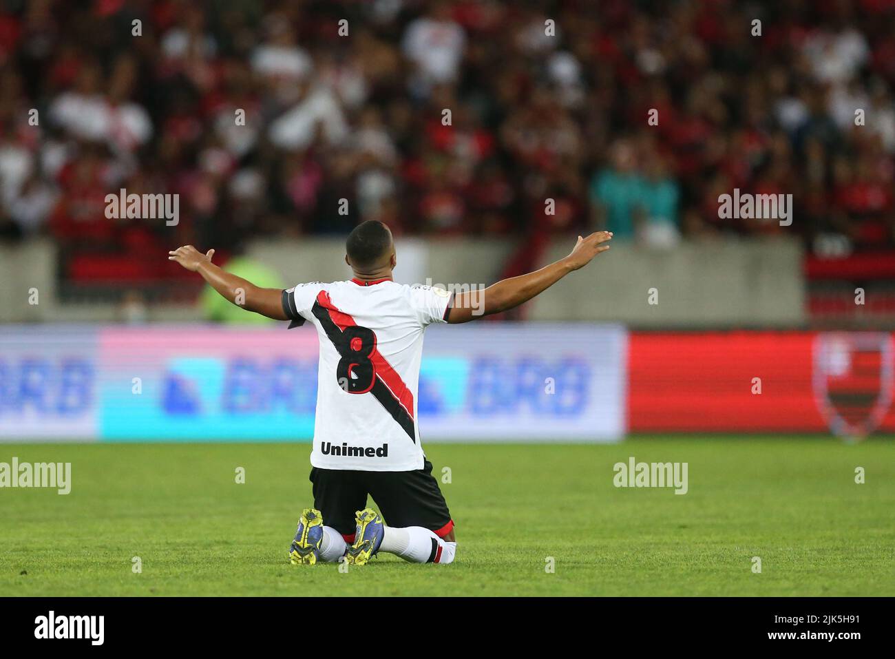 Rio De Janeiro, Brasilien. 30.. Juli 2022. Marlon Freitas von Atletico Goianiense, Momente vor dem Spiel zwischen Flamengo und Atletico Goianiense, für die 20. Runde der Campeonato Brasileiro Serie A 2022, im Estadio do Maracana, an diesem Samstag 30. 30761 (Daniel Castelo Branco/SPP) Quelle: SPP Sport Press Foto. /Alamy Live News Stockfoto