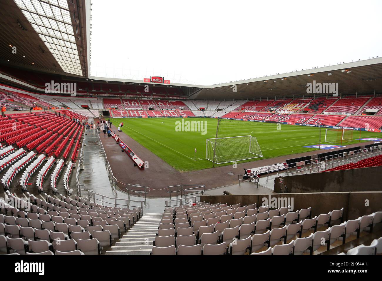 Eine allgemeine Ansicht des Stadions of Light während des Sky Bet Championship-Spiels zwischen Sunderland und Coventry City im Stadium of Light, Sunderland, am Sonntag, dem 31.. Juli 2022. (Quelle: Michael Driver | MI News) Stockfoto