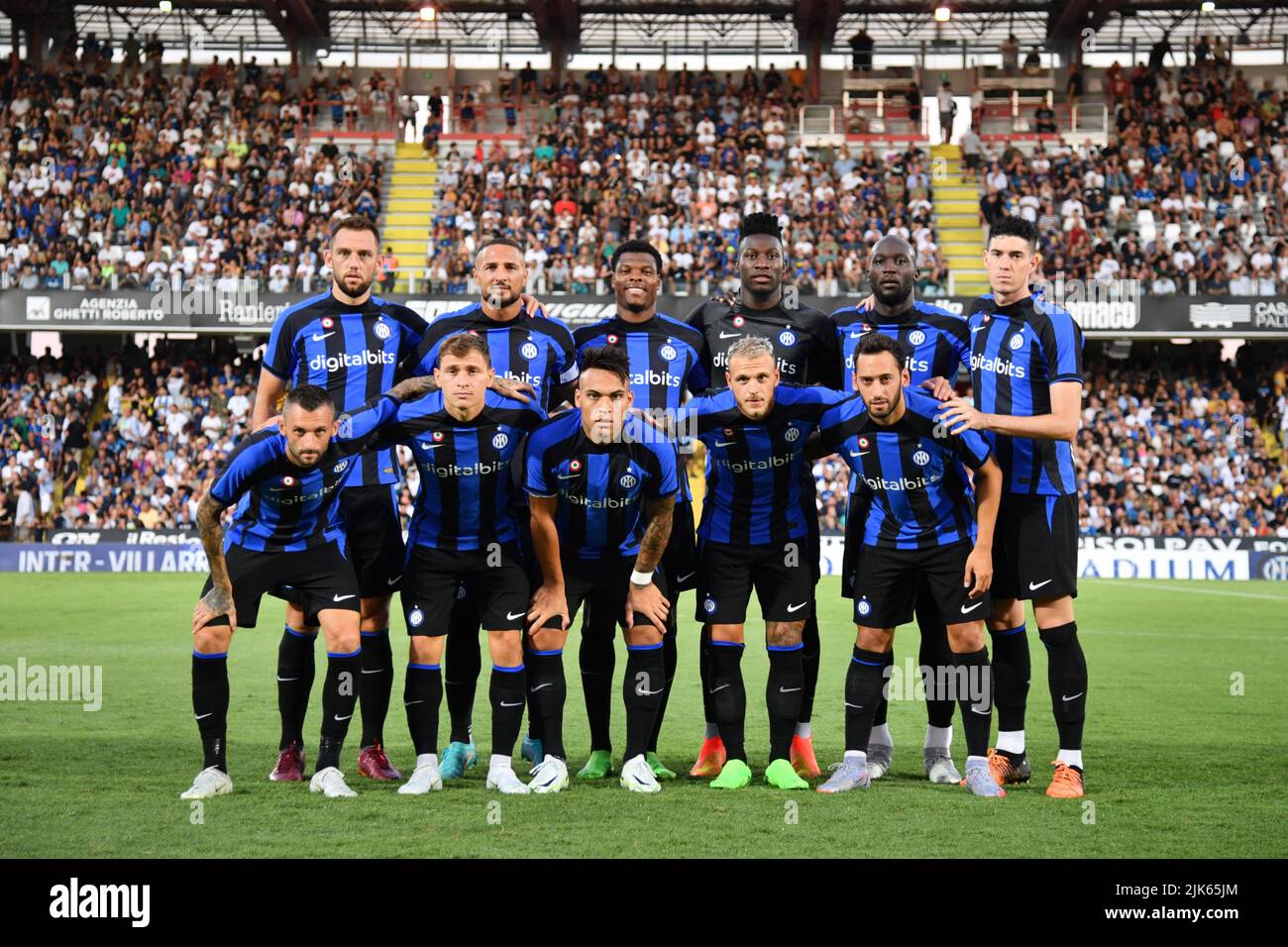 Foto Massimo Paolone/LaPresse 30 Luglio 2022 Cesena - Ritiro pre-campionato stagione 2022-2023 - Inter vs Olympique Lyonnais - partita amichevole - Stadio Orogel Dino Manuzzi foto: formazione Inter Juli 30, 2022 Cesena - Vorsaison Rückzug für die Saison 2022-2023 - Inter vs Olympique Lyonnais - Freundschaftsspiel - Orogel Dino Manuzzi Stadium im Bild: Inter Team Stockfoto