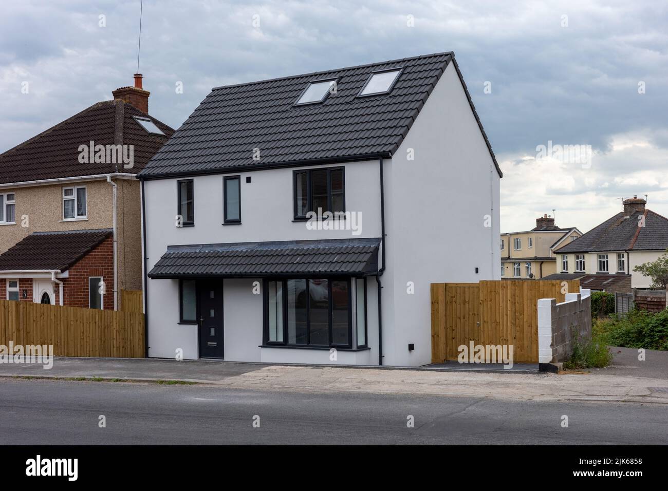 Einfamilienhaus, Hanham, Bristol, Großbritannien (Jul22) Stockfoto