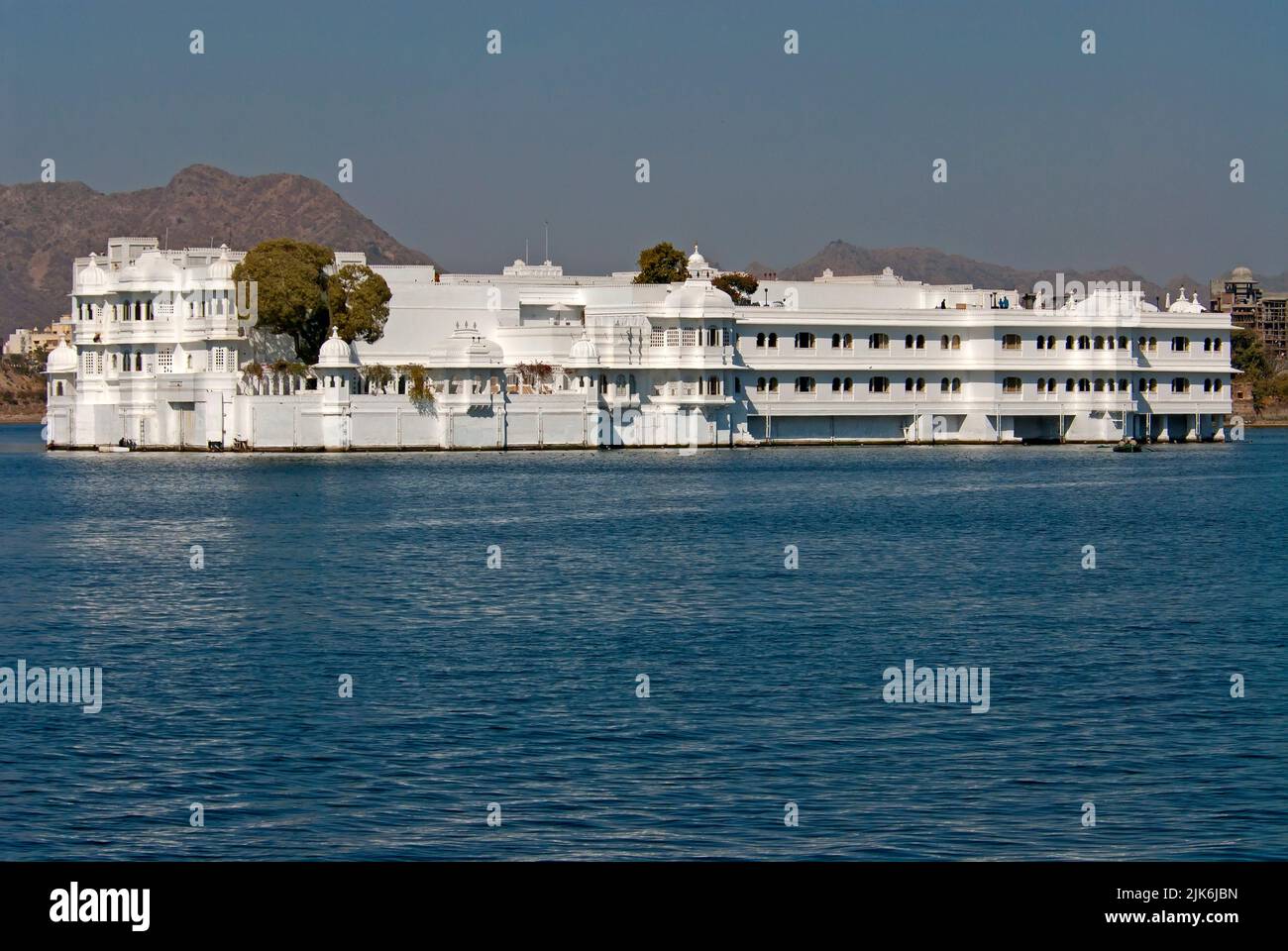 Taj Lake Palace, Lake Pichola, Udaipur, Rajasthan Staat Indien Stockfoto