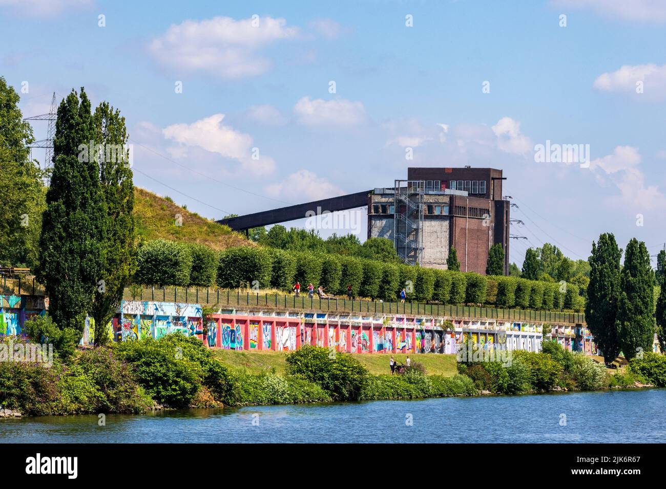 Ehemalige Nordstern-Zeche, Nordsternpark in Gelsenkirchen, Ruhrgebiet, Nordrhein-Westfalen, Deutschland, Europa Stockfoto