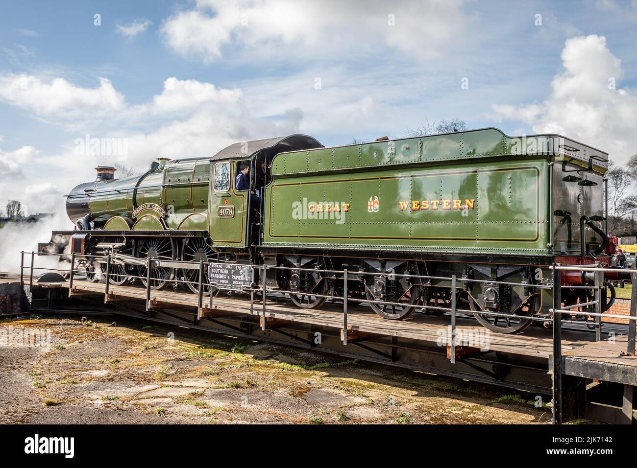 GWR 'Castle' 4-6-0 No. 4079 'Pendennis Castle', Didcot Railway Centre, Oxfordshire, England, UK Stockfoto