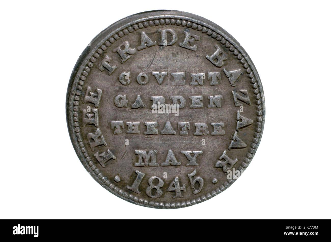 Marke Der National Anti-Corn Law League Stockfoto