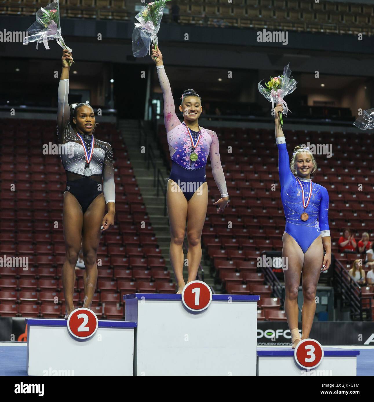 Utah, USA. 30.. Juli 2022. 29. Juli 2022: Die Top 3-Allroundplatzierten ...