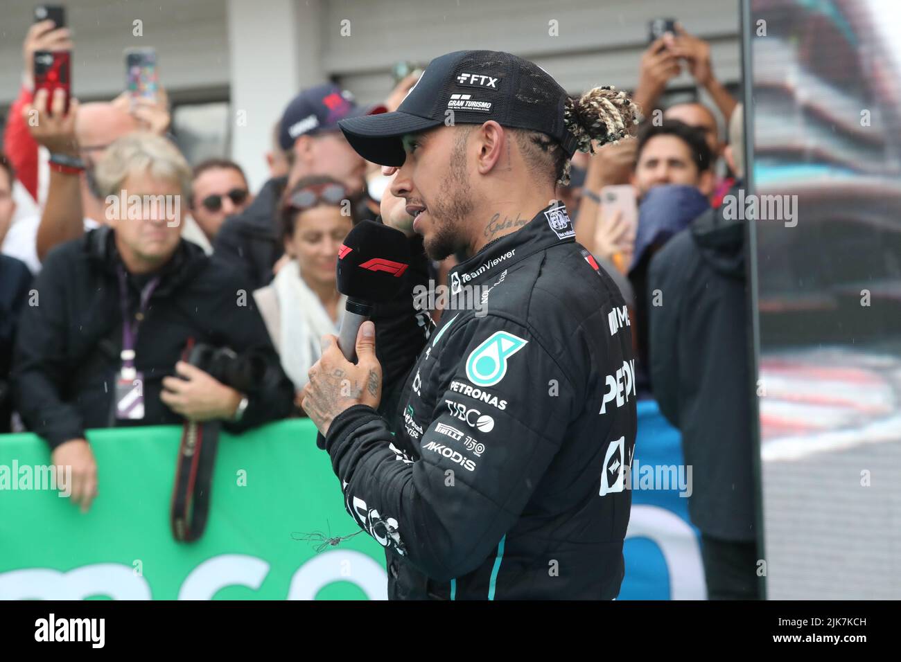 MOGYOROD, BUDAPEST, Ungarn. 31.. Juli 2022. PODIUM, Zweiter Platz #44, Lewis HAMILTON, GBR, Mercedes AMG F1 Team, Formel 1, F1 Grand Prix - Formel 1 Ungarn - Formel 1 - 31. JULY2022 Uhr Hungaroring, - Honorarpflichtiges Foto, Honorarhaftbar, Copyright © THILL Arthur/ATPimages (THILL Arthur/ATP/SPP) Kredit: SPP Sport Pressefoto. /Alamy Live News Stockfoto